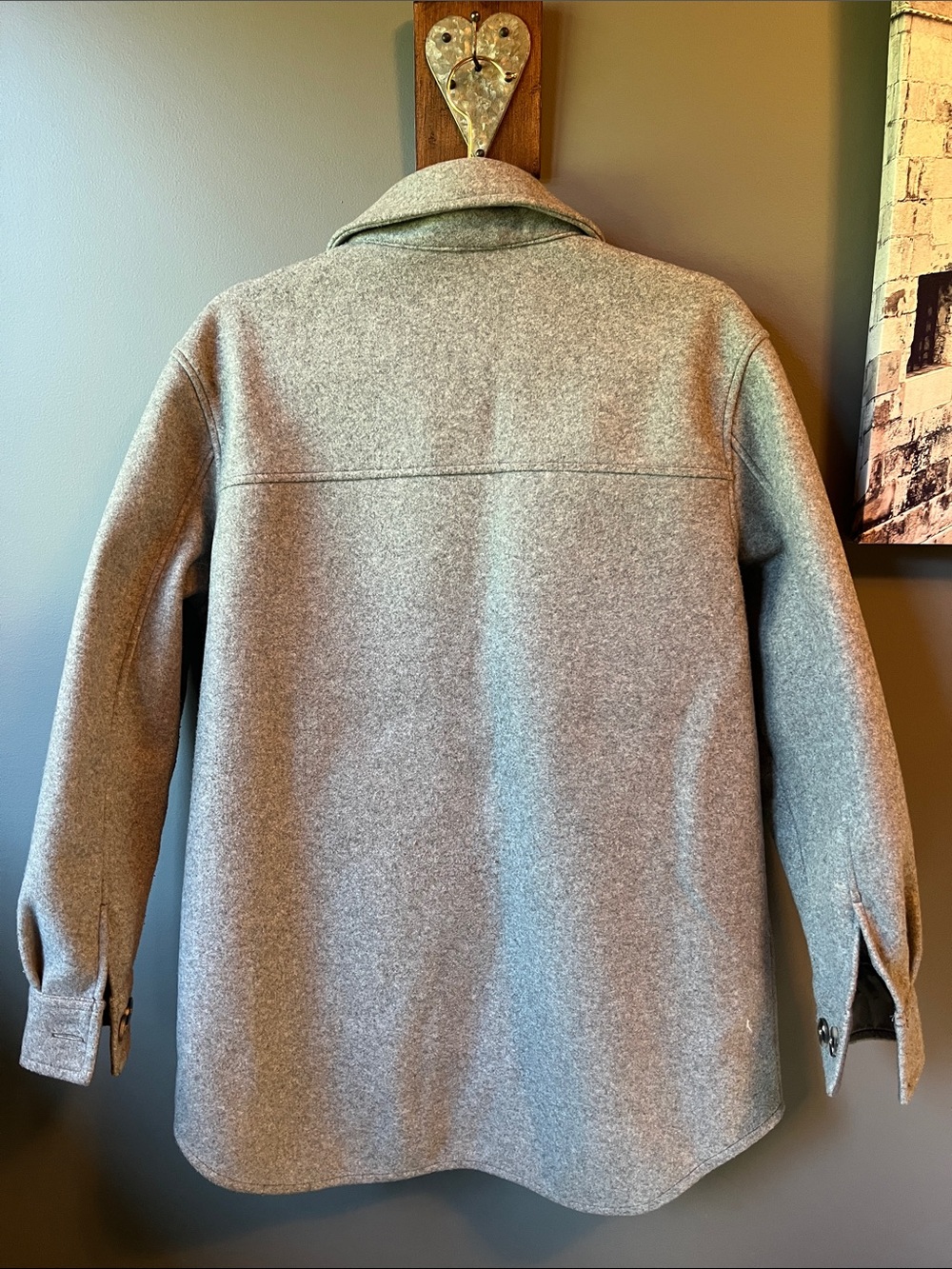 Eclipse Light Gray Shacket - Picture 2 of 6